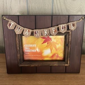 4x6 “thankful” picture frame